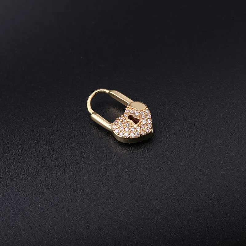 CARMEN | Pendientes con candado dorado