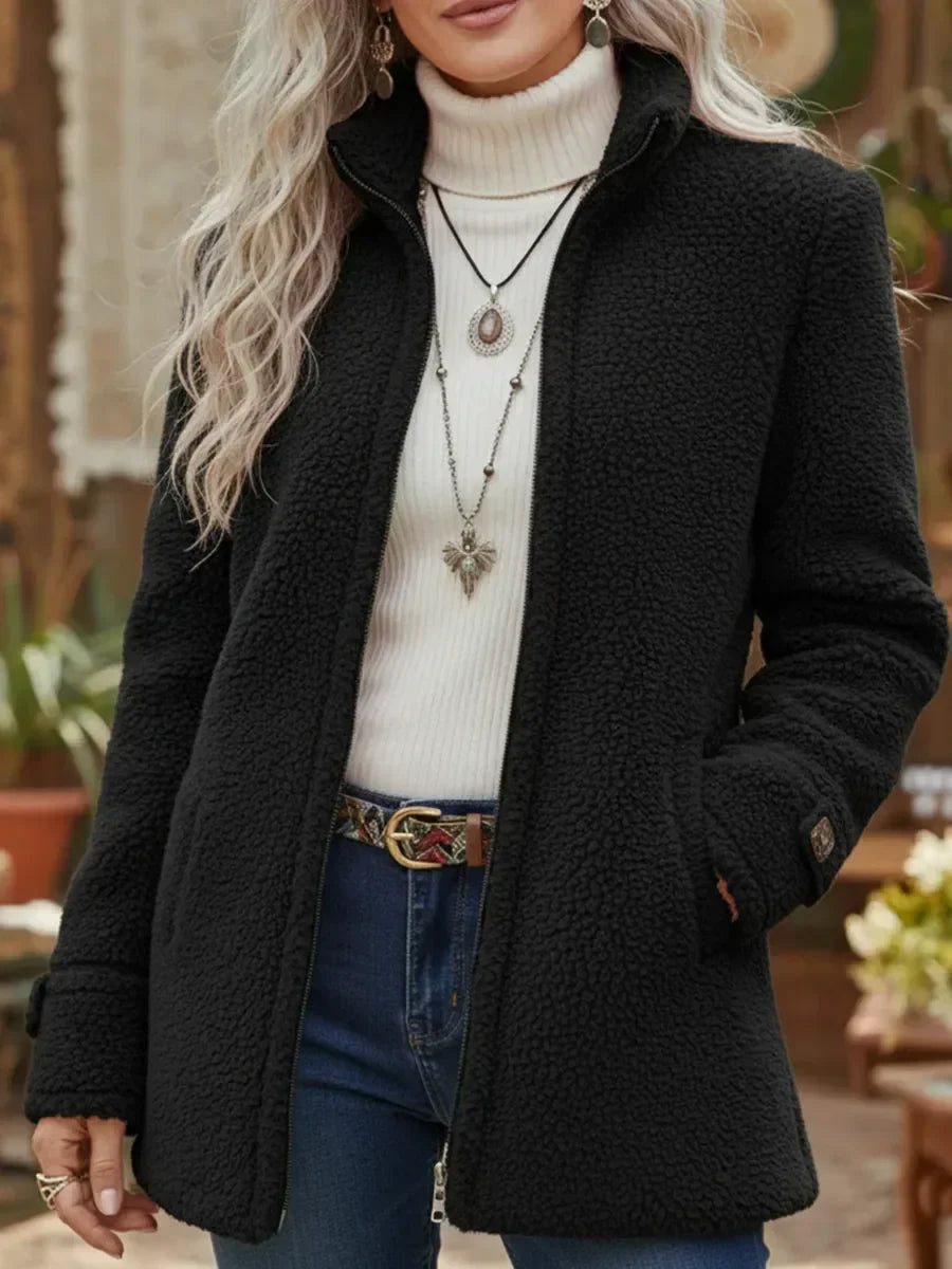 CASSANDRA | Chaqueta teddy holgada