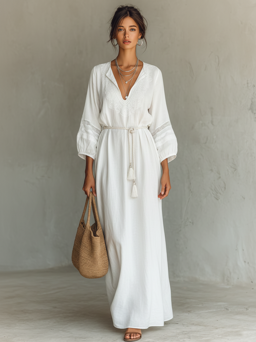 MARÍA | Vestido maxi encaje