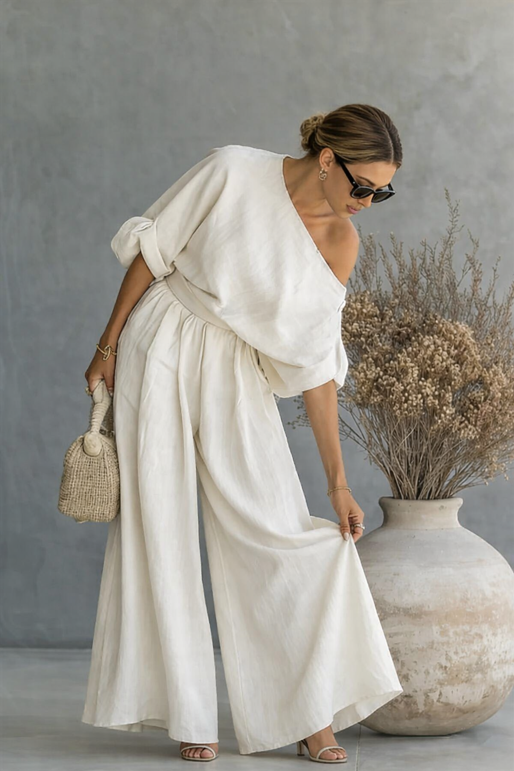 BELLA | Conjunto con top de hombros descubiertos