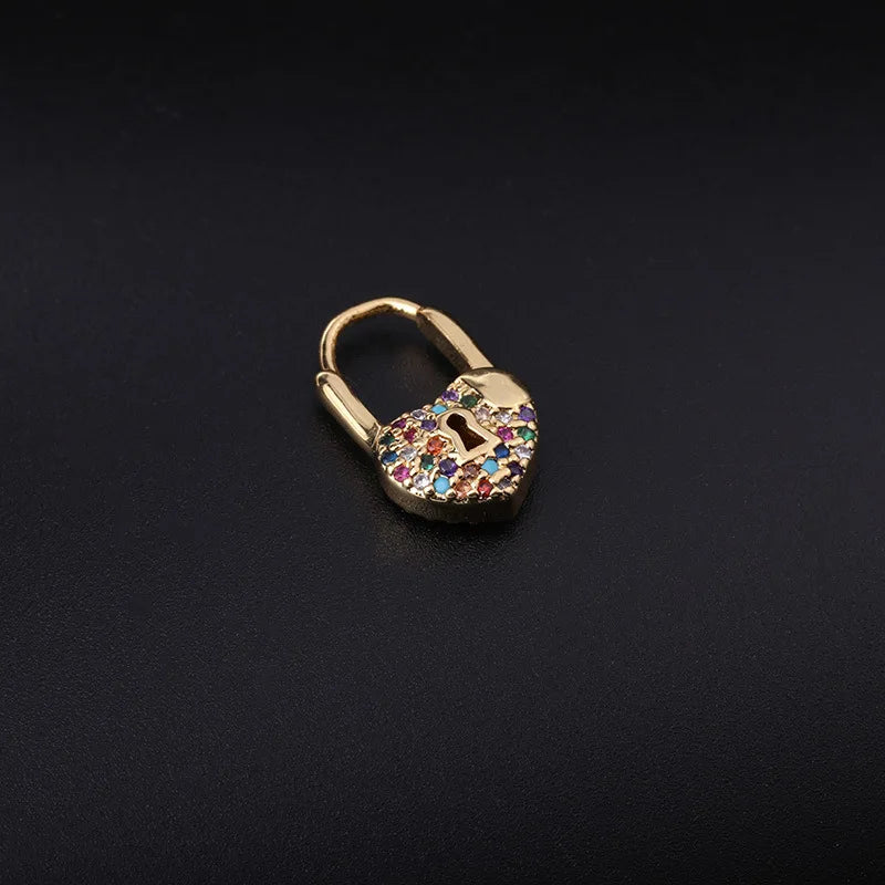 CARMEN | Pendientes con candado dorado