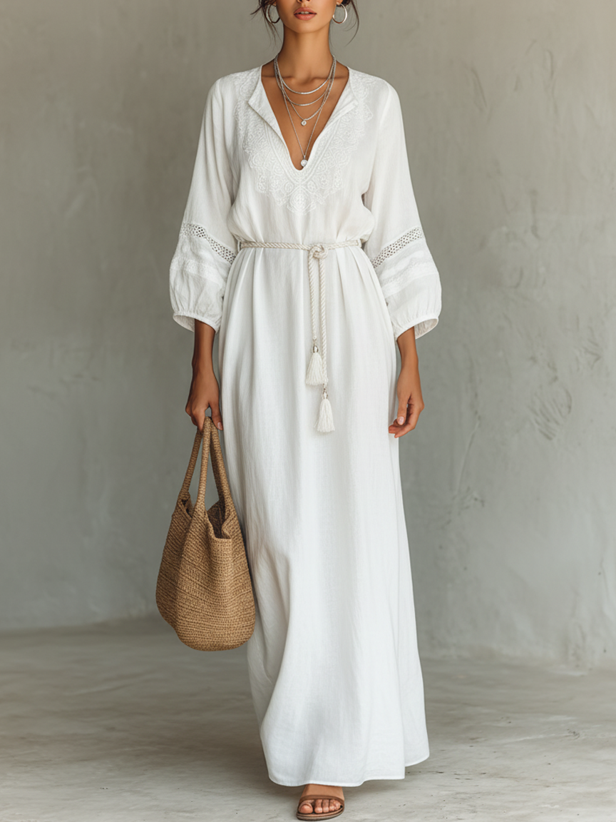 MARÍA | Vestido maxi encaje
