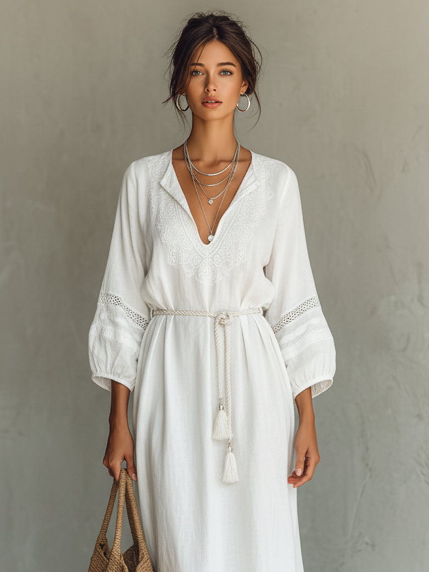 MARÍA | Vestido maxi encaje